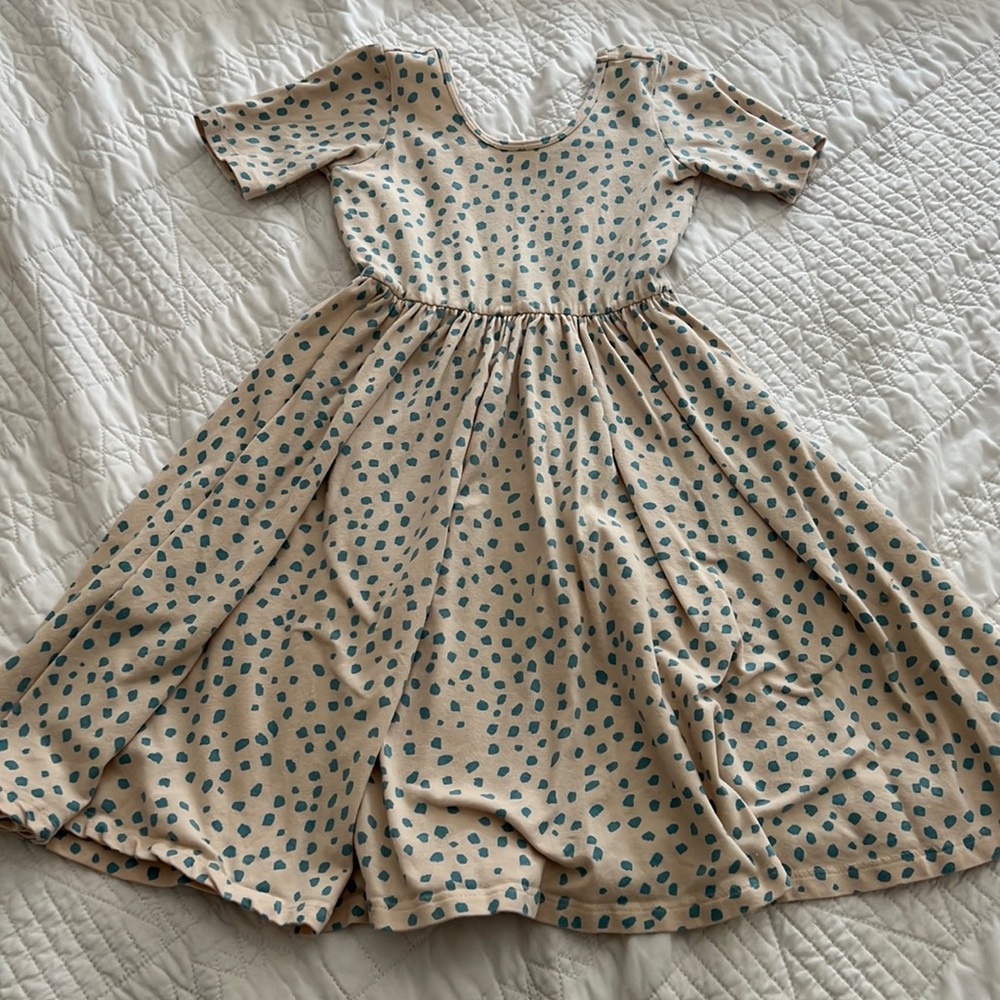Alice and Ames Blue brush dot dress